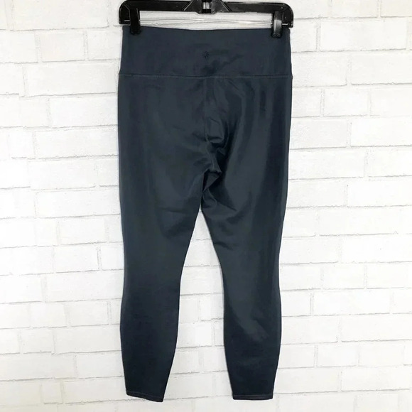 Athleta Slate Blue Crop Athletic Leggings Size Medium - Picture 2 of 7